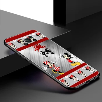 Mickey Minnie Mouse Telefon Caz Pentru Xiaomi Poco X3 Pro NFC POCO X3 GT Negru cu Capac de Silicon Coque Lichid Silicon Moale