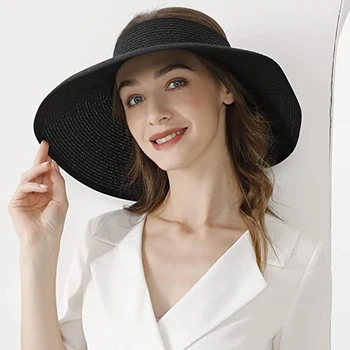 Moda Decorare Arc Pălării de Soare Gol Pălărie de Top Femei Anti-UV Drumeții Palarie Doamnelor Călătorie Pliabil Mare Refuz de Pălărie de protecție Solară Plajă Capace