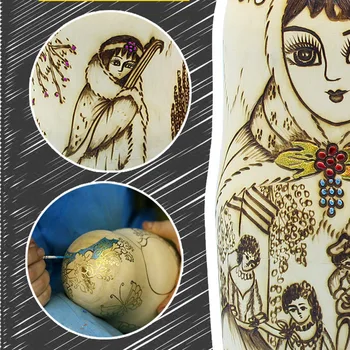 Moda Mare De 10 Strat De Artizanat Sculptate Păpuși Rusești Uscat Tei Cuib Păpușă Matryoshka Hand-Made Din Lemn Etnice Păpuși L30