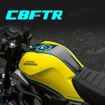 Motocicleta Autocolant Rezervor de Combustibil Transparent Folie de Protectie din Fibra de Carbon Modificare pentru Honda Cbf190tr