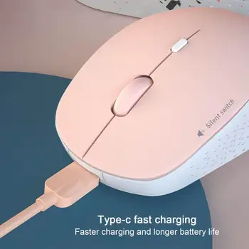 Mouse-Ul Fără Fir De Încredere Mai Rapid De Încărcare A Bateriei De Viață 2.4 G Wireless Silent Mouse De Calculator Accesorii