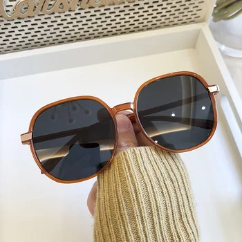 MS Femei Rotund ochelari de Soare Polarizat de Lux Decor Clasic Feminin de Ochelari de Brand Original Designer de Ochelari de Soare Moda UV400