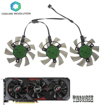 Noi 75MM T128015SH Cooler Ventilator de Înlocuire Pentru placa de baza ASROCK AMD Radeon RX 5600 XT Phantom Gaming D3 6G OC Grafica placa Video Fanii