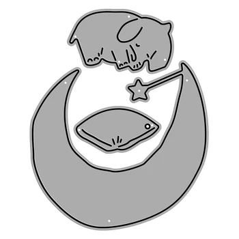 Noi Dormit Elefantul Ambarcațiunile de Relief Mucegai 2021 Tăiere a Metalelor, Matrițe, pentru DIY Decorative Scrapbooking Album de Luare de Card Nu sunt Timbre