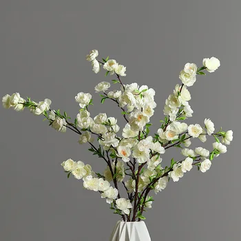 Nordic Long Branch Peach Blossom de Înaltă calitate Fals Flori Artificiale Nunta Masa Living Florale, Plante Decor Ornamente