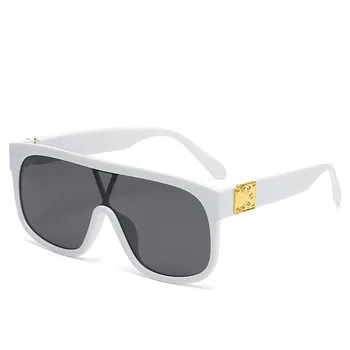 Noua Moda Supradimensionat ochelari de Soare Brand de Lux de Designer de Epocă Femei Bărbați Ochelari de Soare UV400 Shades Ochelari de Oculos de sol