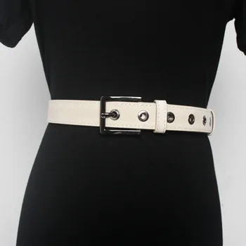 Noua Personalitate casual din Piele curele de metal de sex feminin blugi Dress talie curele pin cataramă de Bărbați doamna Curele de robie curele accesorii