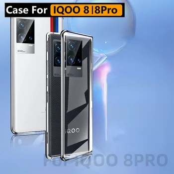 Pentru Iqoo 8pro Caz, față-Verso de Sticla Material Magnetic Caz de Telefon Iqoo 8 Caz