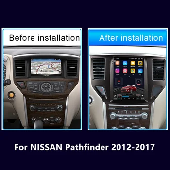 Pentru Nissan Pathfinder 2012-2017 Tesla Ecran Radio Multimedia Video Player, Bluetooth, Android Carplay 6G+128GB Touch 5G