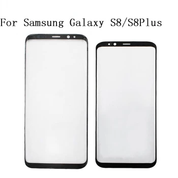 Pentru Samsung Galaxy S8 S9 Plus Nota 8 Nota 9 Fata Ecran Exterior Lentile de Sticlă Neagră ReplacementFront Ecran LCD Lentilă de Sticlă