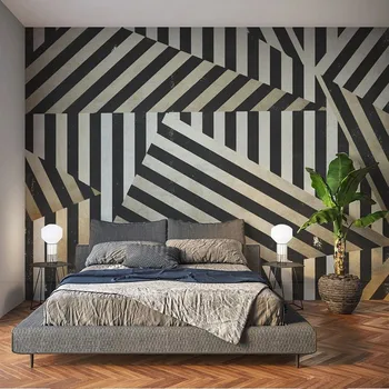 Personalizat Murale 3D Nordic Moderne Abstracte Geometrice de Lumină de Lux Geometrice TV de Fundal Pictura Papel De Parede de Decor Acasă Fresco