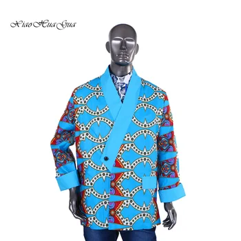 Personalizate Tricouri pentru Bărbați Haine Africane Bazin Riche Oameni din Africa Cămașă de Imprimare Tradiționale Africane Îmbrăcăminte Mozaic de Sus WYN165