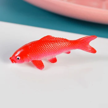 Pește Modelul de Simulare Joc Casă de Păpuși elemente de Recuzită în Miniatură Scena DIY Rezervor de Pește