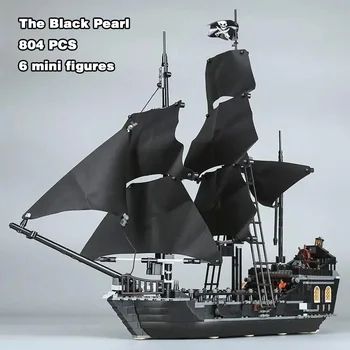 Pirates Revenge Queen Anne Modelul Black Pearl Nava Blocuri Caramizi Compatibile 4195 4184 Ziua de Crăciun Jucărie Cadou