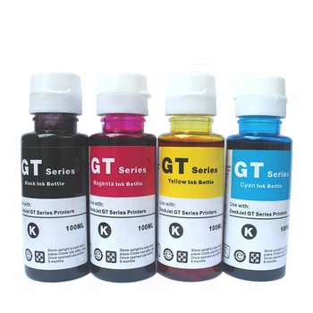 Refill Cerneala pentru HP gt5810 gt5820 cerneală de Imprimantă kit pentru HP gt51 gt52 100ml*4 culori