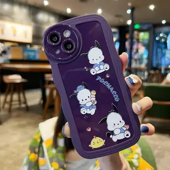 Sanrio Kawaii Pochacco Telefon Caz pentru Iphone14 13 12 11 Pro Max Xr Xs Anime Silicon Moale Caz All Inclusive Picătură Dovada Cuplu