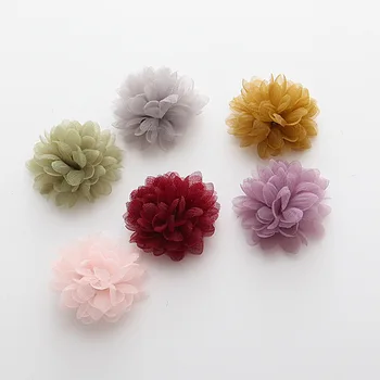 Sifon plasă de Flori de Înaltă Calitate Rozeta Flori DIY Buchet de Flori Nou-născut Accesorii de Par Păr Clipuri