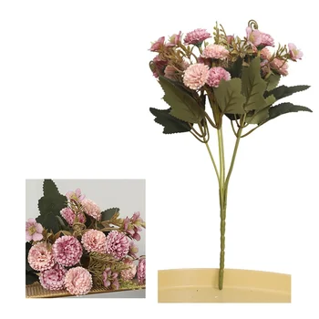 Simulare 5 furci 11 buchet de garoafe în stil European, flori artificiale flori de mătase masa decor de nunta de decorare