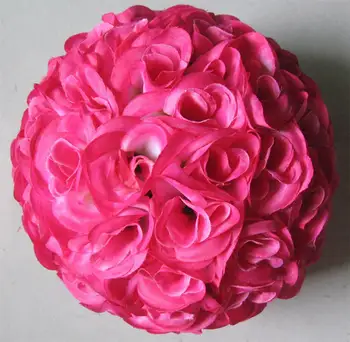 SPR transport Gratuit 15 buc/lot plastic interior flori de nunta mingea decor 30cm baby-pink rose decor nunta saruta mingea
