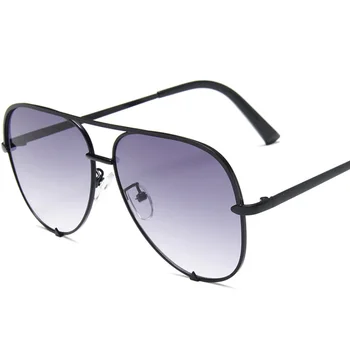 Stil Retro ochelari de soare pentru barbati ochelari de soare pentru femei cadru metalic doua fascicule bărbați și femei uv400 ochelari