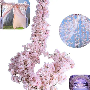 Studyset 1.8 M / 5.9 FT Artificiale Cherry Blossom Rattan Cununa de Petrecere Nunta Decor