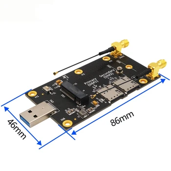 Unitati solid state M. 2 până La USB 3.0 Adaptor M2 Cheie B La USB 3.0 Converter Riser Card Cu Sloturi pentru Carduri Dual SIM 3G 4G 5G Modulul de Card de Test