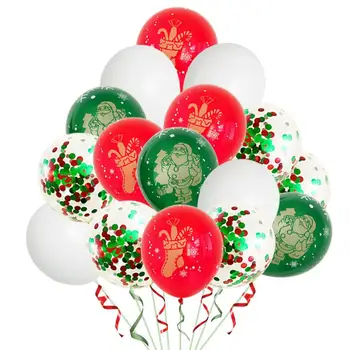 În 2020, Anul Nou, Crăciun, Baloane de 12-inch rotund baloane latex cinci față-verso frige Xmas Decor baloane ZB254