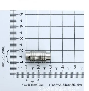 2 buc/lot 6mm End Incuietoare Magnetice Puternice Cleme de bijuterii cleme Pentru Bratara din Snur de Piele Brățară de Conectori Pentru a Face Bijuterii