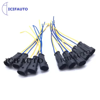 2 Pini Modul Impermeabil Bărbat-Femeie Conectorul Electric al Fasciculului de cabluri Plug Coadă cu cablu Pentru Auto Motociclete Scutere Marin