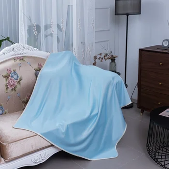 2022 Vara Gheață Sentiment Pătură De Moda Solid Albastru Elev Dormitor Birou Pătura Prezent Pătură