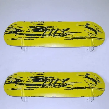 2Pair Skateboard Montare pe Perete Raft de Afișare suport Suport Acrilic Longboard Deck Skate Scuter Suport Perete, Suport Skateboard-uri