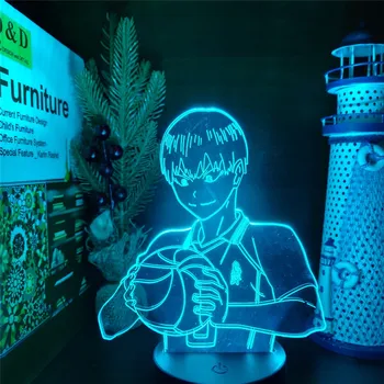 Anime 3D Lumina de Noapte Haikyuu Kageyama Tobio Lampă cu LED-uri Decorațiuni interioare de Iluminat Copii Xmas Cadou Lampe Lampara De Noche Dormitorio