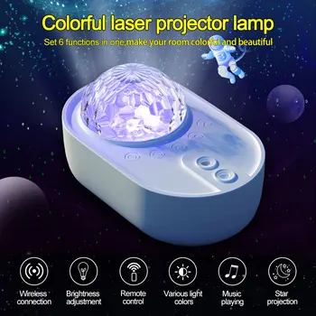 Cerul înstelat Proiector Lumina de Noapte Nava Lampa Galaxy LED Lampa de Proiecție Difuzor Bluetooth Pentru Dormitor Copii Petrecere Acasă Decor