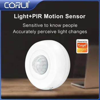 CORUI Tuya WiFi PIR Senzor de Mișcare Infraroșu Pasiv Detector de Smart Home Senzor de Mișcare Cu Tuya de Viata Inteligente de Securitate Senzor de Alarmă