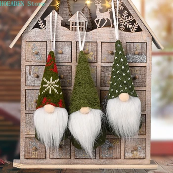 Crăciun Fără Chip Gnome Santa Xmas Copac Agățat Ornament Papusa Deco Acasă Pandantiv