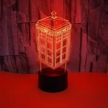 Cutie TARDIS-ul 3d Lampa Veghe Copii Copil Copil Cadou de Telefon Poliție Cutie Decorativ, Lampa de Medicul Care a Lămpii