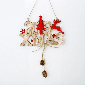 Elemente de crăciun din Lemn Scrisoare de Crăciun Pandantive pentru Acasă de Anul nou Crăciun Pom de Crăciun Geamul Portierei Agatat Ornament Decoratiuni