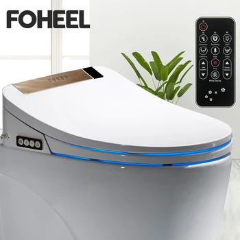 FOHEEL Smart Scaunul de Toaletă Electronice Bideu Scaun Încălzit Aerul de Uscare Auto-curățare Duză Funcția Butonului Display LCD de Wc