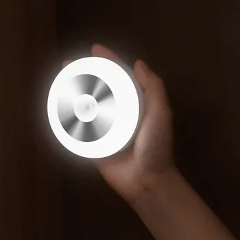 LED-uri Senzor de Lumina de Noapte de Economisire a Energiei cu Baterii Culoar, Coridor Lampa de Noapte Baie Scara Cabinet Lampa