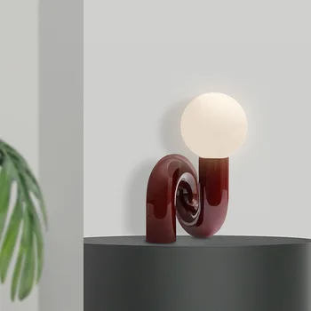 Minimalist Modern minge de sticlă pe masa din dormitor lumina camera copiilor designer cameră model de lampă de masă