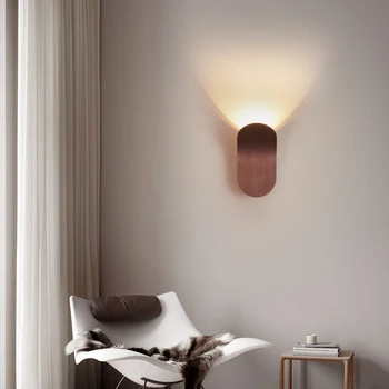 Minimalist Nordică a CONDUS Lumina de Perete din Aluminiu Living Fundal Sconces Alb/Negru/Cafea/Aur Dormitor Scara Deco Perete de Lumină