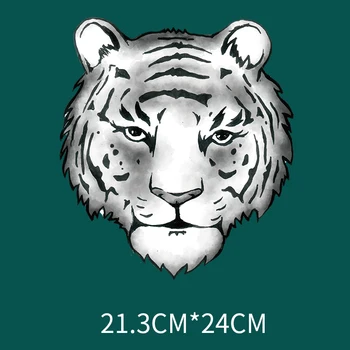 Moda se răcească Feroce Tigru Model Animal Sensibil la Căldură Patch-uri de Pe Haine Aplicatiile de Decor Fier Pe Transferuri DIY Aplicatii