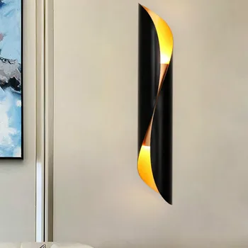 Modern tub de Aluminiu de perete de lumină G9 corpuri de iluminat de aur negru restaurant Nordic sufragerie, coridor, balcon, lampă de perete WJ10