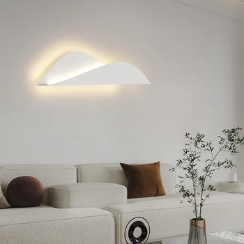 Modernă cu LED-uri Lămpi de Perete Pentru Dormitor, Noptiera Scări Urmări Decora Living cu Canapea Lumini de Fundal Acasă Coridor alb Tranșee