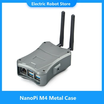NanoPi M4 Caz de Metal kit cu Ventilator de Răcire NVMe SSD, placă de expansiune dual antena NanoPi M4V2 FriendlyElec