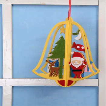Noi Agățat de Crăciun Ornament Non-Țesute Decor Agățat Cu o Funie De un Copac Xmas Simțit Pânză Ambarcațiuni DIY Pandantiv