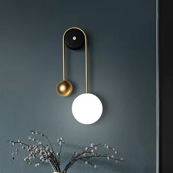 Noi Italia Design 15W Lumina de Perete Fixare 3 de Lumină Slabă Creative Noptiera Fundal TV Living Aur de Metal Led-uri Lampă de Perete