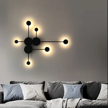 Nordic moderne lampă de perete Led minimalist lampă de perete, camera de zi, dormitor, scara lampă, decor acasă noptieră lampa de perete instala