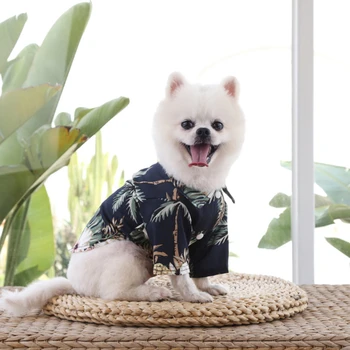 Stil Hawaiian Haine de Câine Bulldog francez de Companie Haine de Vară de Îmbrăcăminte pentru animale de Companie Mici pentru Câini de talie Medie Catelus Chihuahua Ropa Perro Pug